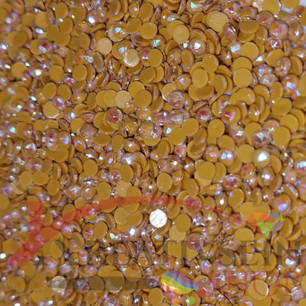 DMC 782 Topaz DK - runde Steine - Aurora Borealis (AB) - Diamond Painting