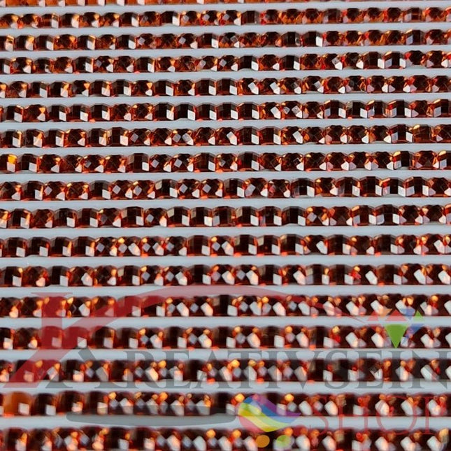 DMC 921 Copper - eckige Steine - Strass - Diamond Painting - Kreativsein.shop