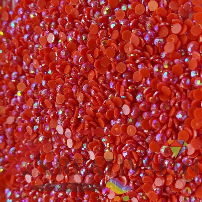 DMC 946 Burnt Orange MED - runde Steine - Aurora Borealis (AB) - Diamond Painting - Kreativsein.shop