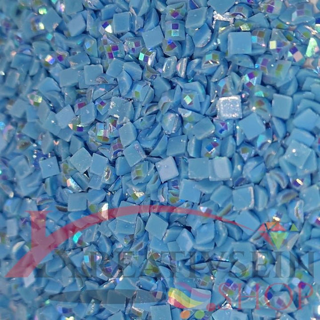 DMC 996 Electric Blue MED - eckige Steine - Aurora Borealis (AB) - Diamond Painting - Kreativsein.shop