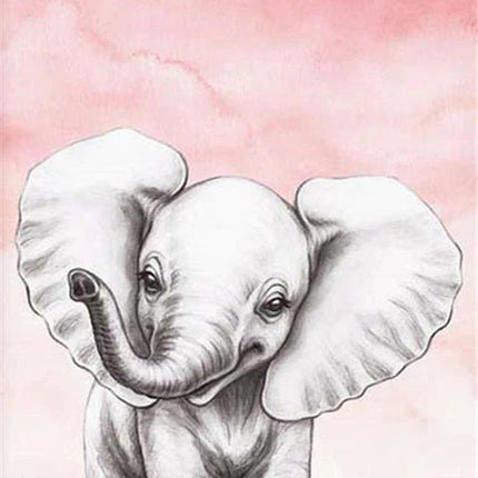 Elefant Motiv Kinderzimmer - 5D DIY Diamond Painting - Kreativsein.shop