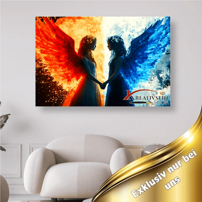 Engel Feuer Wasser - 5D DIY Diamond Painting - Kreativsein.shop