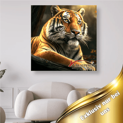 Entspannter Tiger - 5D DIY Diamond Painting - Kreativsein.shop