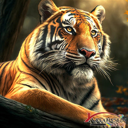 Entspannter Tiger - 5D DIY Diamond Painting - Kreativsein.shop