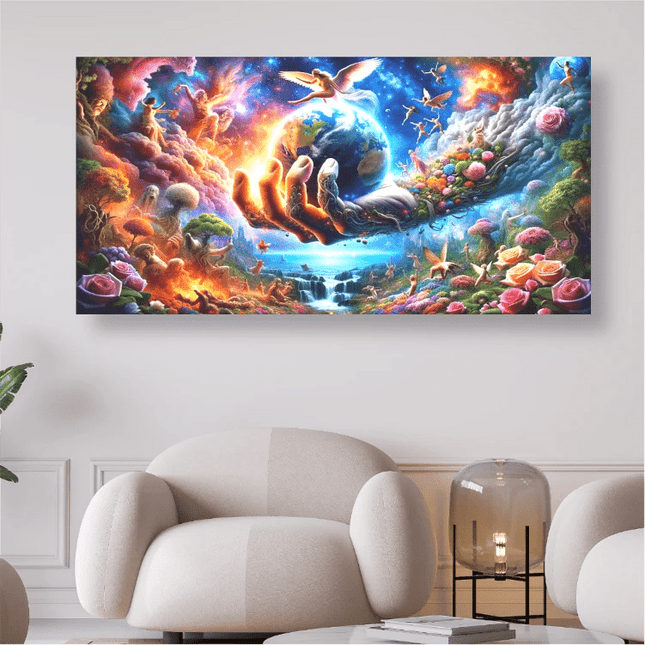 Erde - Halt mich fest - 5D DIY Diamond Painting - Kreativsein.shop