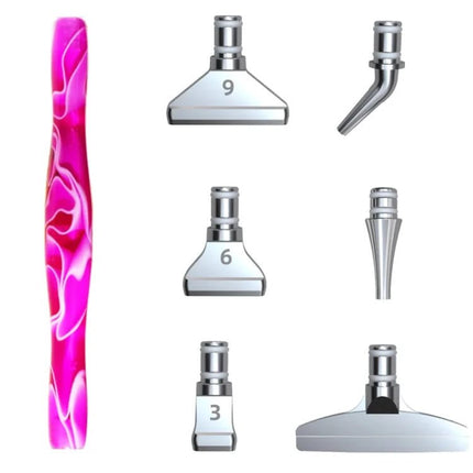 Ergonomischer Stift mit 6 Metall Aufsätzen - Diamond Painting - Kreativsein.shop