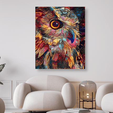 Eule Abstrakt - 5D DIY Diamond Painting - Kreativsein.shop