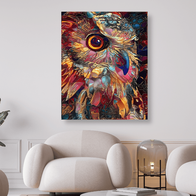 Eule Abstrakt - 5D DIY Diamond Painting - Kreativsein.shop