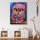 Eule mit Mütze und Schal - Malen nach Zahlen - Kreativsein.shop