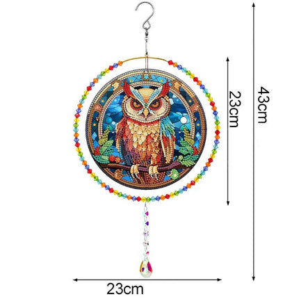 Eule Windspiel - Diamond Painting - Kreativsein.shop