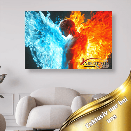 Feuer Wasser Engel - 5D DIY Diamond Painting - Kreativsein.shop