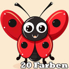 Fröhlicher Marienkäfer Kindermotiv - 5D DIY Diamond Painting