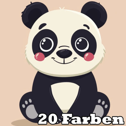 Fröhlicher Panda Kindermotiv - 5D DIY Diamond Painting - Kreativsein.shop