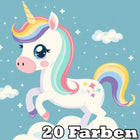 Fröhliches Einhorn Kindermotiv - 5D DIY Diamond Painting - Kreativsein.shop