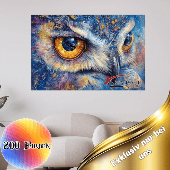 Gesicht der Eule - 5D DIY Diamond Painting - Kreativsein.shop