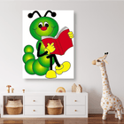 Grüne Raupe mit Buch - 5D DIY Diamond Painting - Kreativsein.shop