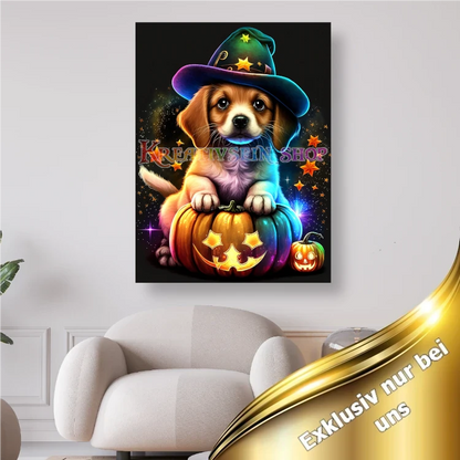 Hund mit Zauberhut - Diamond Painting Kreativsein Shop Deutschland Österreich
