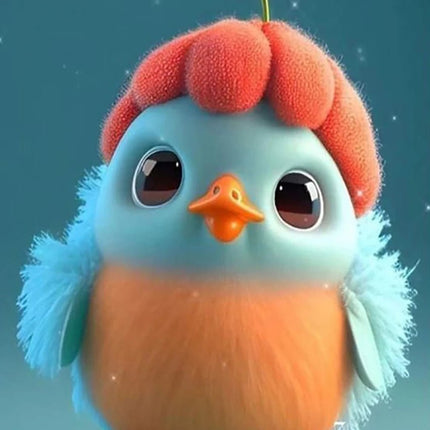 Kaburi das blaue Küken - 5D DIY Diamond Painting - Kreativsein.shop