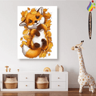 Kleiner Fuchs im Herbstlaub - Malen nach Zahlen - Kreativsein.shop