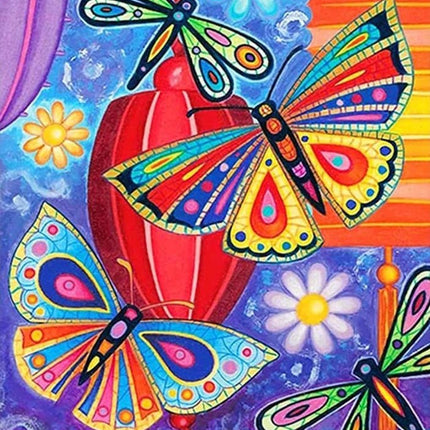 Libellen und Schmetterlinge - Voll AB 5D DIY Diamond Painting - Kreativsein.shop