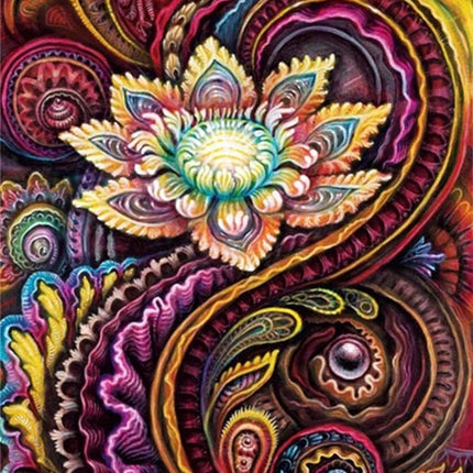 Lotusblüte Mandala Modern - Voll AB 5D DIY Diamond Painting - Kreativsein.shop