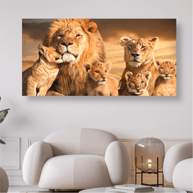 Löwenfamilie - 5D DIY Diamond Painting - Kreativsein.shop