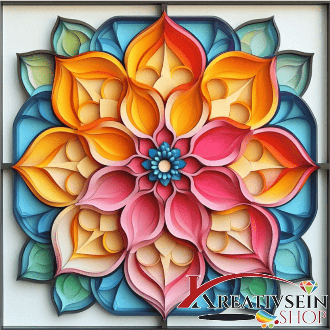 Mandala 2 - Malen nach Zahlen - Kreativsein.shop