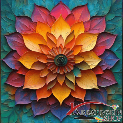 Mandala 3 - Malen nach Zahlen - Kreativsein.shop