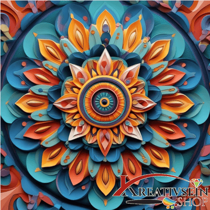 Mandala 4 - Malen nach Zahlen - Kreativsein.shop