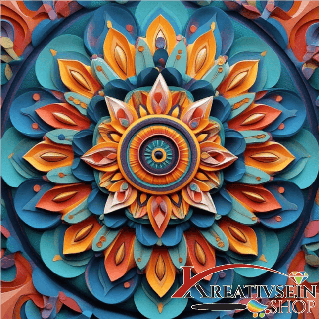 Mandala 4 - Malen nach Zahlen - Kreativsein.shop