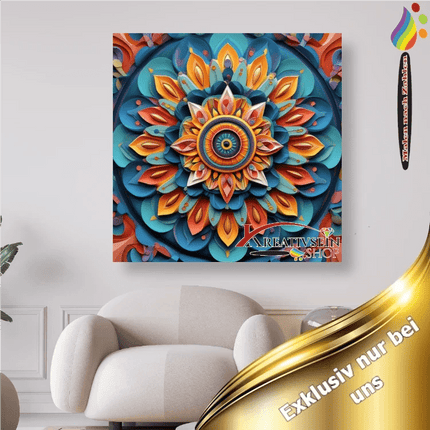 Mandala 4 - Malen nach Zahlen - Kreativsein.shop