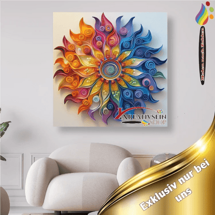 Mandala 9 - Malen nach Zahlen - Kreativsein.shop