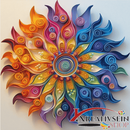 Mandala 9 - Malen nach Zahlen - Kreativsein.shop