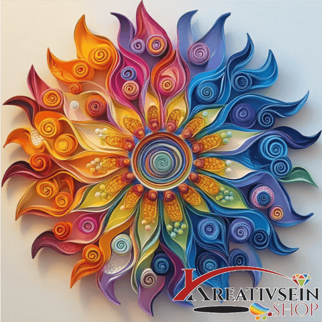 Mandala 9 - Malen nach Zahlen - Kreativsein.shop
