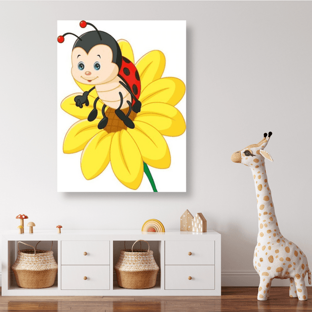 Marienkäfer auf Sonnenblume - 5D DIY Diamond Painting - Kreativsein.shop
