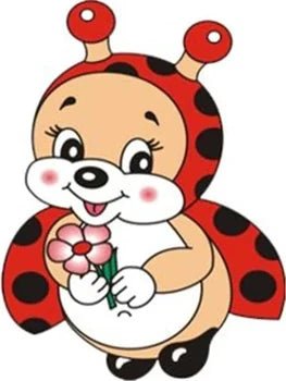 Marienkäfer mit Blume in der Hand - Malen nach Zahlen - Kreativsein.shop