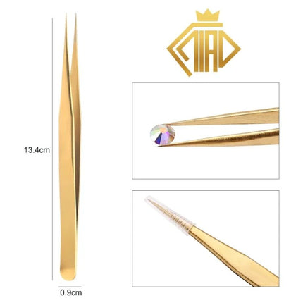 Pinzette Metall gerade oder gebogen - Diamond Painting - Kreativsein.shop