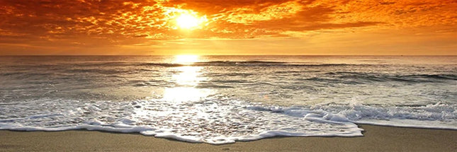 Roter Himmel und das Meer - 5D DIY Diamond Painting - Kreativsein.shop