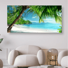 Sandstrand am Meer mit Palmen - 5D DIY Diamond Painting - Kreativsein.shop