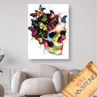 Schädel mit Schmetterlingen - Voll AB Diamond Painting - Kreativsein.shop
