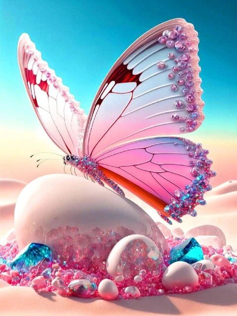 Schmetterling der Edelsteine - 5D DIY Diamond Painting - Kreativsein.shop