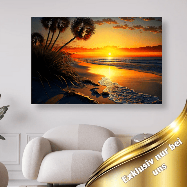 Sonnenuntergang am Meer - 5D DIY Diamond Painting - Kreativsein.shop