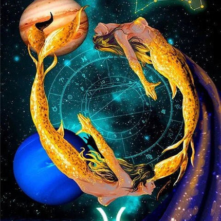 Sternzeichen Fische - 5D DIY Diamond Painting - Kreativsein.shop