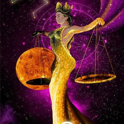 Sternzeichen Waage - 5D DIY Diamond Painting - Kreativsein.shop