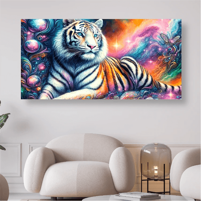 Tiger in abstrakter Umgebung - 5D DIY Diamond Painting - Kreativsein.shop