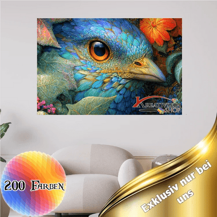Vogel und Blumen - 5D DIY Diamond Painting - Kreativsein.shop