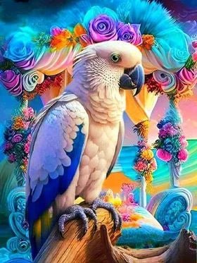 Weisser Kakadu 200 Farben LA - 5D DIY Diamond Painting - Kreativsein.shop