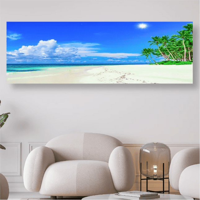 Weisser Sand, Meer & Palmen - 5D DIY Diamond Painting - Kreativsein.shop