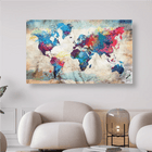 Weltkarte Grün Blau - 5D DIY Diamond Painting - Kreativsein.shop