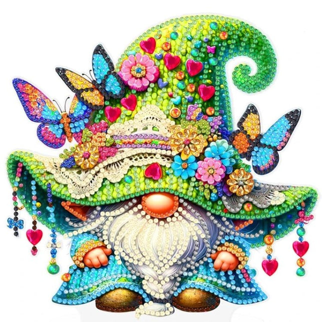 Wichtel mit Schmetterlingen Aufsteller - Diamond Painting - Kreativsein.shop